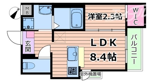 リアコート上新庄の物件間取画像